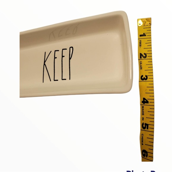 Rae Dunn KEEP Tray Long Letters Farmhouse Style 2 Compartment - Picture 5 of 7